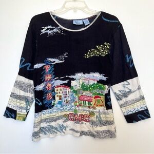 ✩*ೃ.⋆˚☆∇☆✩*ೃ.⋆˚

Vintage Y2K Beaded Sequined Drawing Design Top